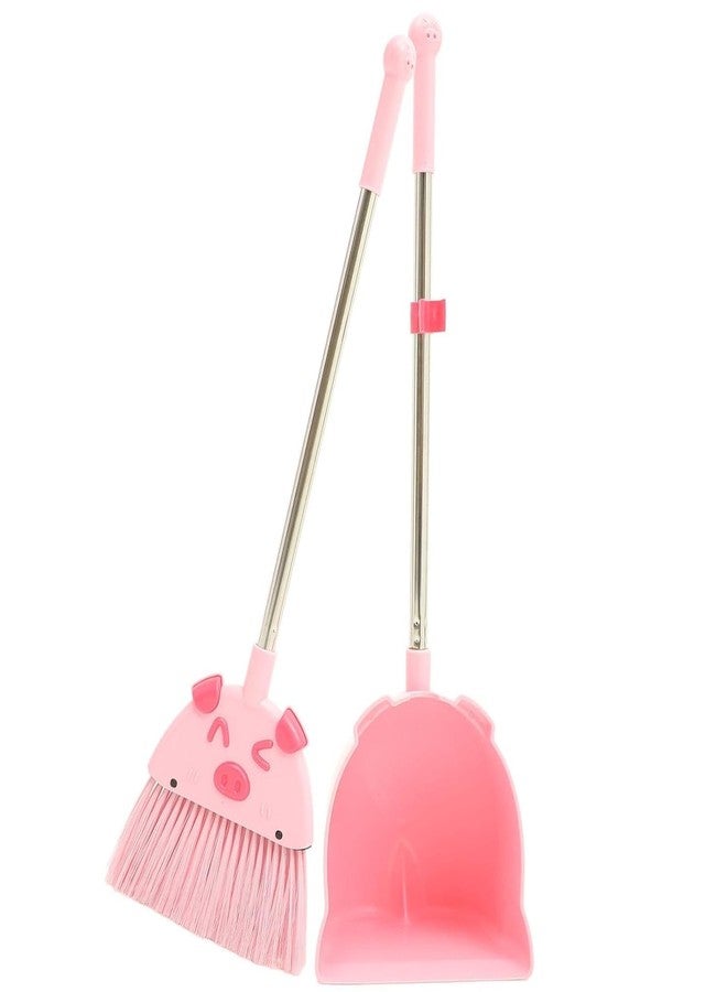 DHVYANT MART Kid's Long Handle Broom and Dustpan Set | Little Housekeeping Cleaning Tool | Pretend Play Toy | Suitable for Various Small Areas | Ideal for Toddler Boys & Girls | Multicolor - Image 1